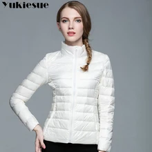 2017 Ladies Winter Warm Coat Women Ultra Light 90% White Duck Down Jacket Women’s Parka candy color Female Jackets Plus size