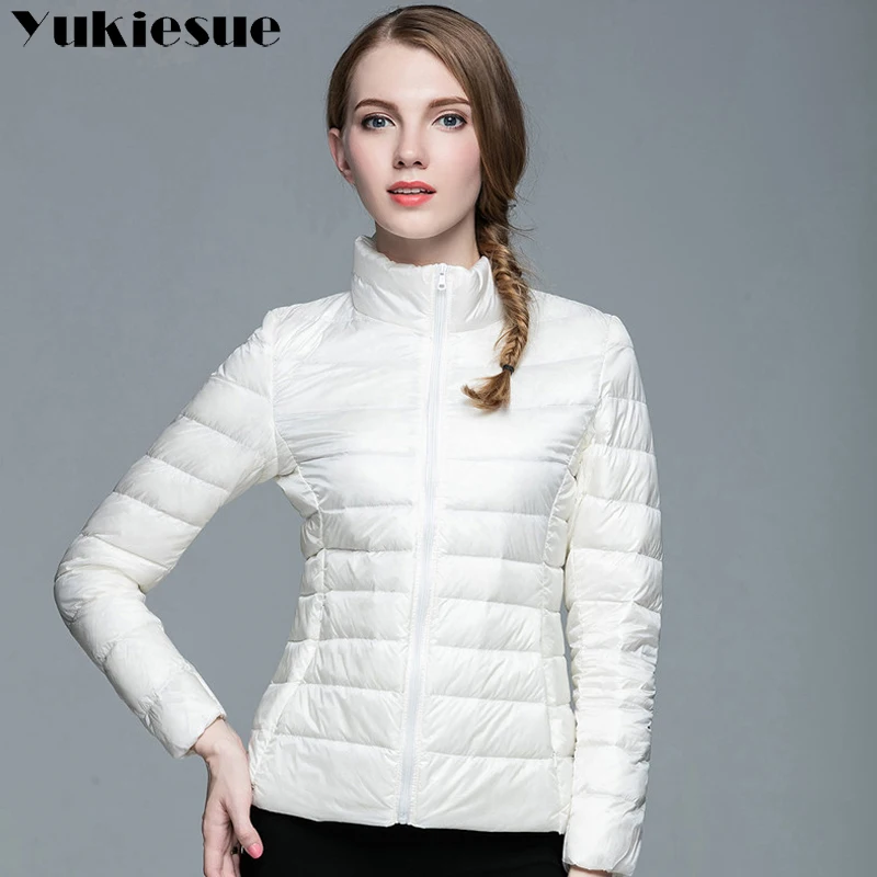 2022 Ladies Winter Warm Coat Women Light 90 White Duck Down Jackets