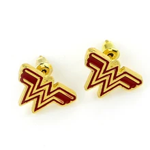 Новинка, серьги Wonder Woman в стиле Лиги справедливости, серьги-гвоздики, аксессуары для Супергероев Комиксов, косплей, ювелирные изделия, Прямая поставка