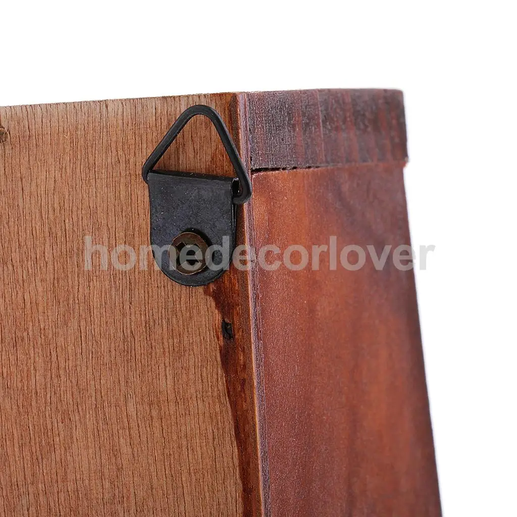 Retro Wall Mount Key Rack Storage Box Shelf Wooden Cabinet Cubby Letter Mail Holder Case
