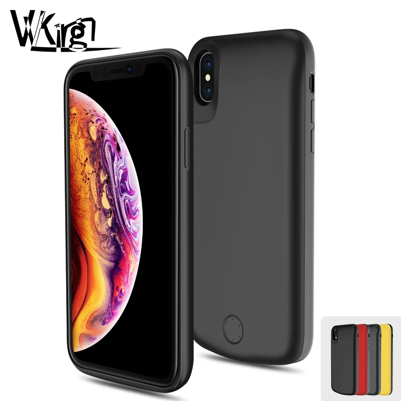 

VVKing 5000mAh/6000mAh Battery Case For iphone XS Max Cover 1A Fast Charger Case For iphone X XS XR Power Bank Case