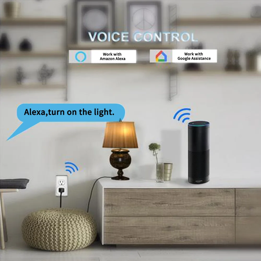 США/ЕС/Великобритания умная мини Розетка WiFi беспроводной пульт дистанционного управления адаптер с таймером вкл/выкл совместим с Alexa Google Home Voice