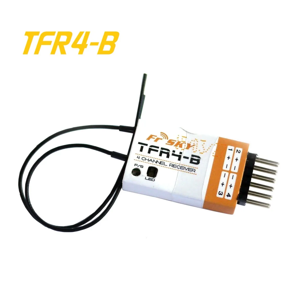 

FrSky TFR4-B Receiver 2.4GHz 4CH FASST Compatible Support CPPM and PWM Output