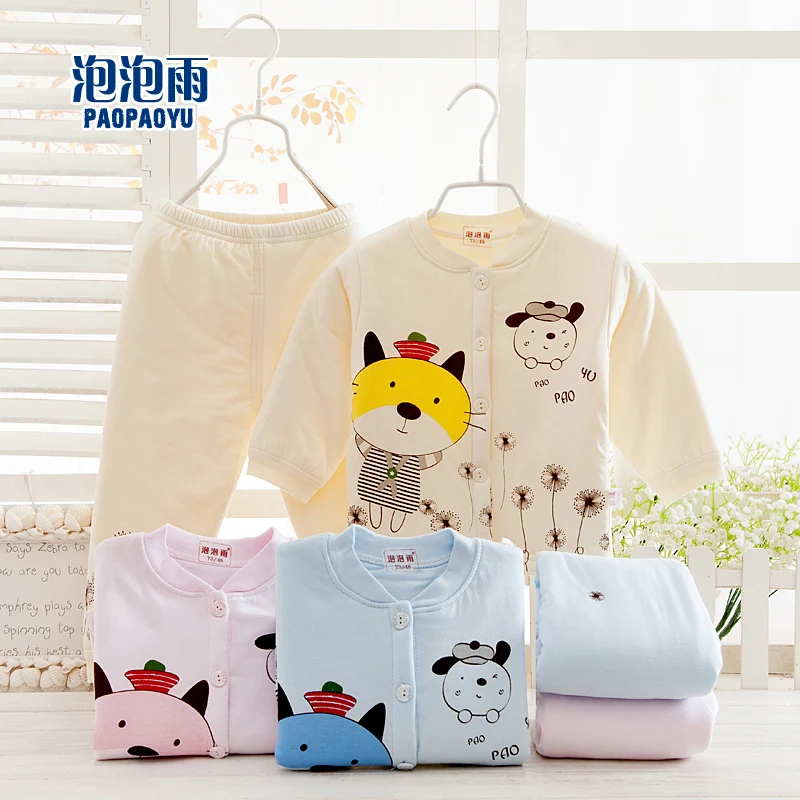2015 New Wrapped In The South Pole Cotton Baby Warm Underwear Set