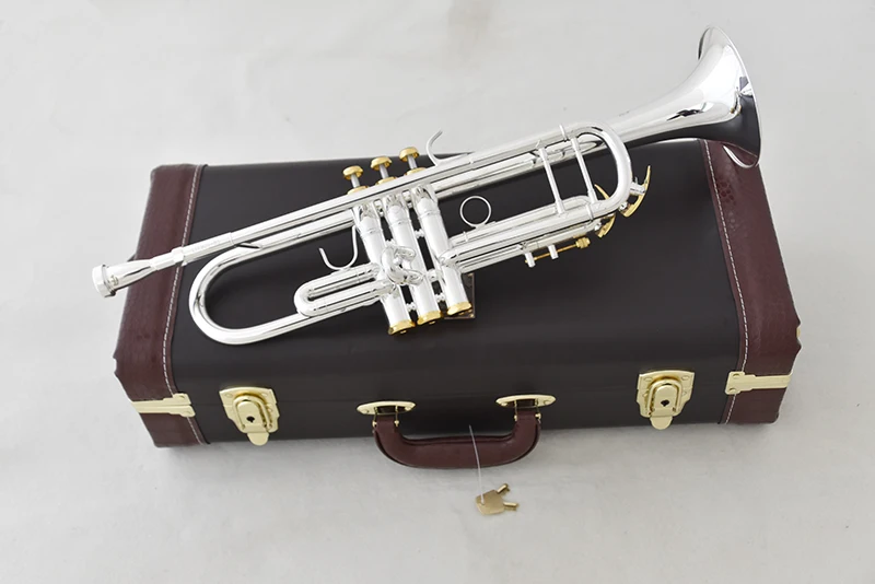 

New Bach Trumpet LT190S-85 Music instrument Bb flat trumpet Grading preferred trumpet professional performance music Free