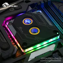 Bykski cpu водоблок для INTEL LGA1150 1151 1155 1156 2011 2066X99 I7 Поддержка 5 в 3PIN D-RGB AURA SNYC/металлическая крышка