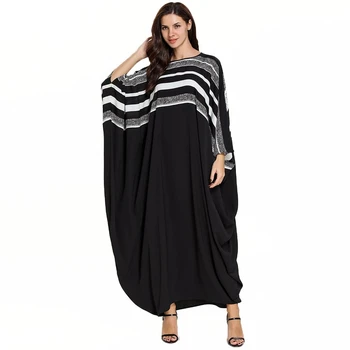 

African Dresses For Women Clothing 2019 Batwing Elastic Modal Dashiki Bazin Black South Africa Robes Long Maxi Dress