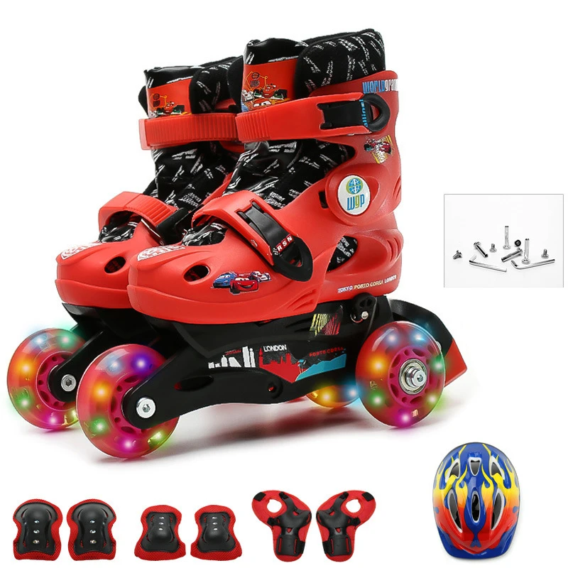 Kids Children Lovely Stable Balance Slalom Parallel Flashing Skate Roller Shoes Inline Adjustable Fall Prevention 6 Colors Kids Children Lovely Stable Balance Slalom Parallel Flashing Skate Roller Shoes Inline Adjustable Fall Prevention 6 Colors
