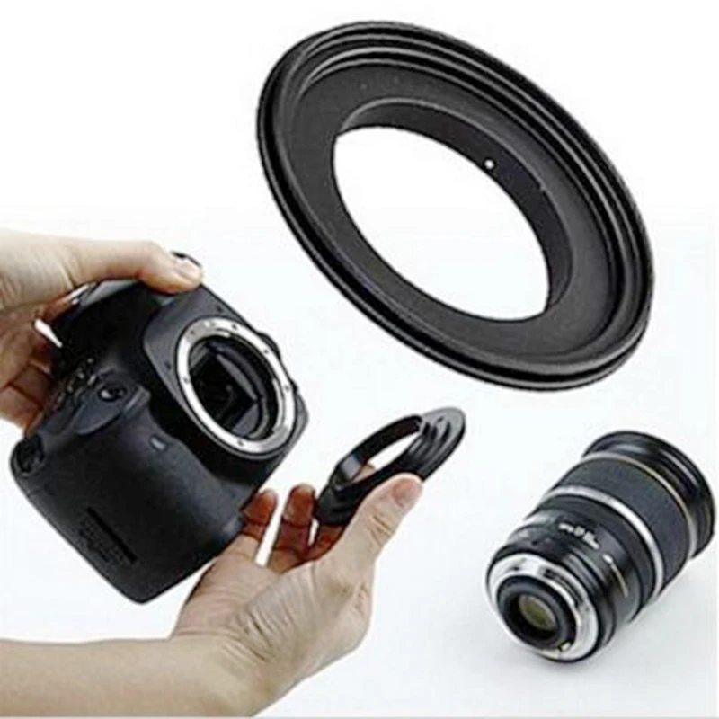 Адаптер для объектива Foleto макро обратное кольцо 49 52 55 58 62 67 72 77 мм камер canon eos 500d 600d