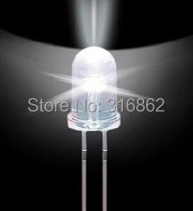 

50pcs 3mm White LED light emitting diode / F3 LED White Blue Red Yellow Green Colour