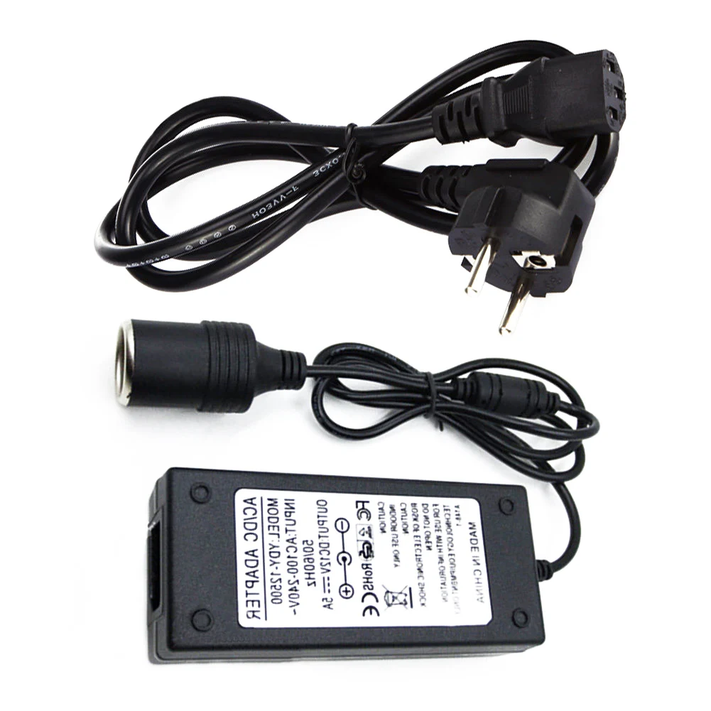 US EU Plug 220V to 12V Power Adapter Portable Automotive <br />Cigarette Lighter Output and overheat protection Converter Inverter-in <br />Cigarette Lighter from Automobiles