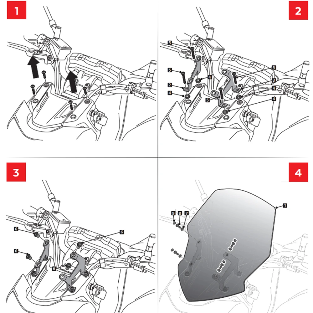 Parabris MT07 ветровое стекло для YAMAHA MT07 MT-07 FZ-07 аксессуары для мотоциклов ветровые дефлекторы