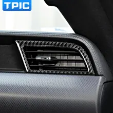 Для Ford Mustang карбоновое волокно боковой кондиционер декоративная рамка выпускного отверстия накладка наклейка автомобильный Стайлинг
