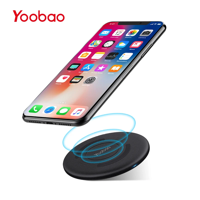 

Yoobao YBD1 QI Wireless Charger Pad Wireless Power Charging for iPhone X/ 8/ 8 plus, LG G6/ G3, Samsung S8/ S8 Plus/ S7,Nokia