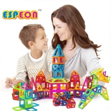 MylitDear 11 Pcs Tamanho Grande Magia Bloco De Construção Caminhão de Brinquedo Magnético Jogo de Empilhamento de Construção Define Tijolos Brinquedos Educativos Para Crianças