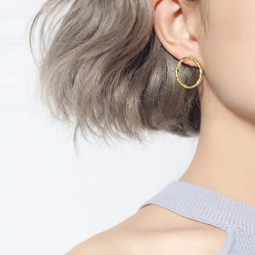 

E-Manco Personality Earrings Fashion Simple Stud Earrings Solid Color Charm Earrings Women's Fine Jewelry For Friends Gifts
