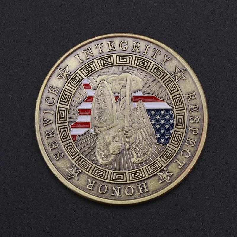 Девиз американской полиции США, Памятная коллекция монет, памятные монеты, украшение для дома, сувенир, художественные ремесла, подарки, украшения