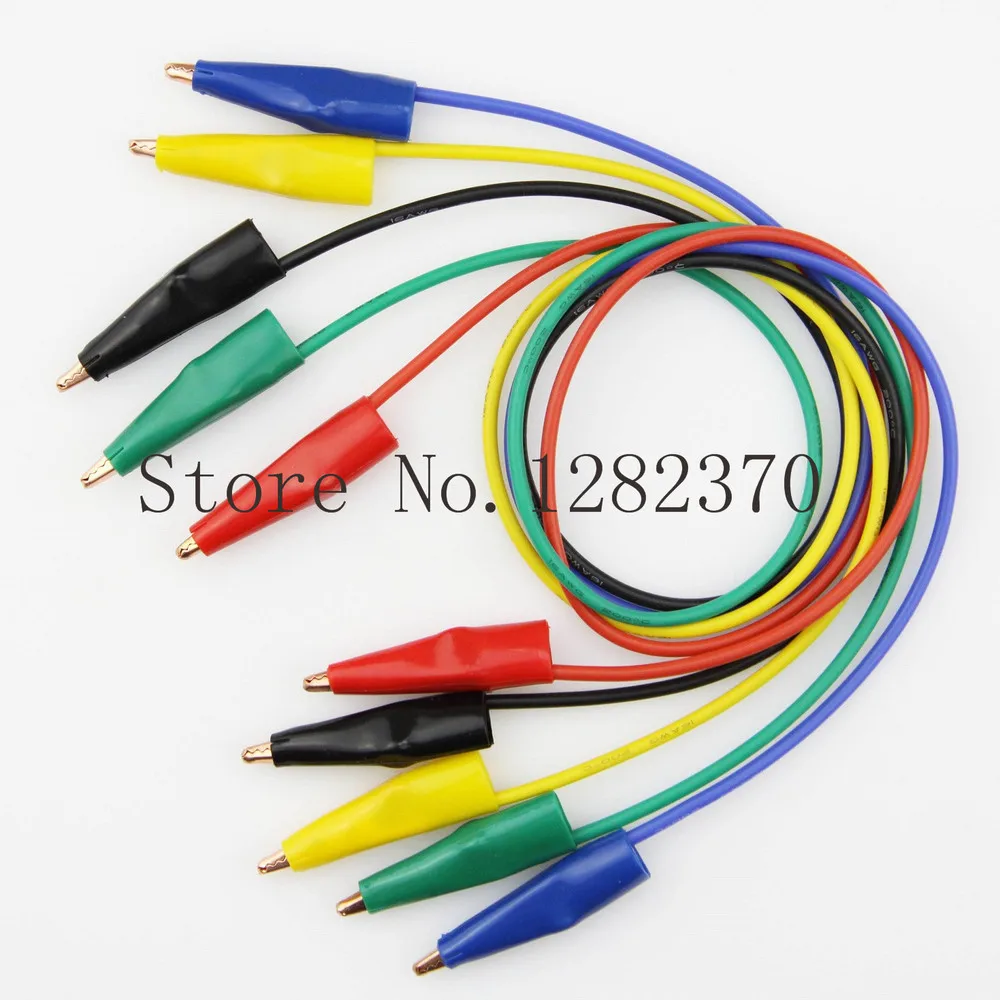 

[SA] TLA2303 two medium-quality alligator clip 16AWG1.27 square 10A special soft silicone test lead 0.5m --10pcs/lot