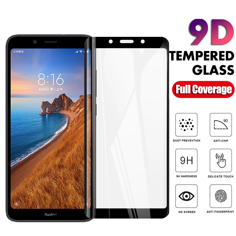 Закаленное стекло 9D для Xiaomi Redmi 7 7A защитная пленка экрана Remi xaomi Hongmi ksiomi A A7