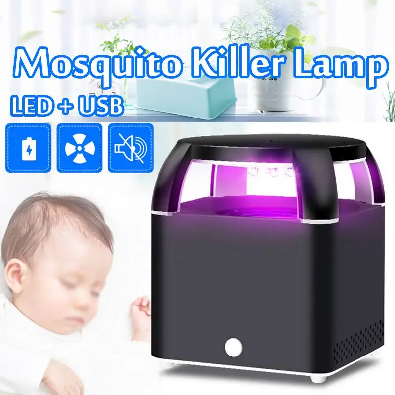 

Smart Light Controll Mosquito killer USB Electric Mosquito Killer Lamp Photocatalysis LED Bug Zapper Insect Trap Radiationless