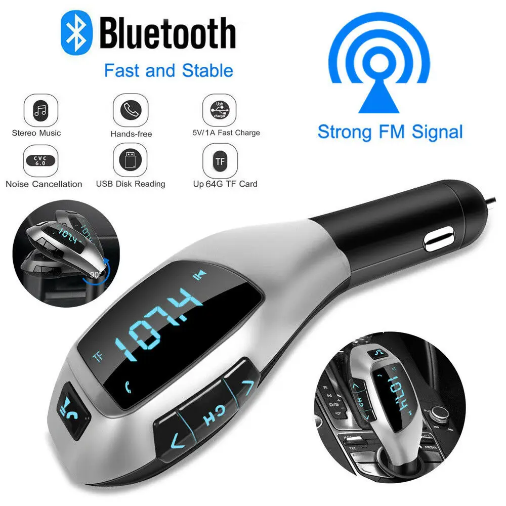 

Quality Car Cigarette Lighter Bluetooth Calling FM Radio Transmitter MP3 Player Adapter
