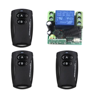

Wholesale 3pcs RF Wireless Remote Controller Black AB Button Transmitter One Small Receiver with Case DC12V 10A 315MhzSKU: 5567