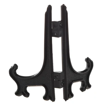 

2 Packs Black 5" Display Easel Stand Plate Bowl Picture Frame Photo Pedestal Holder