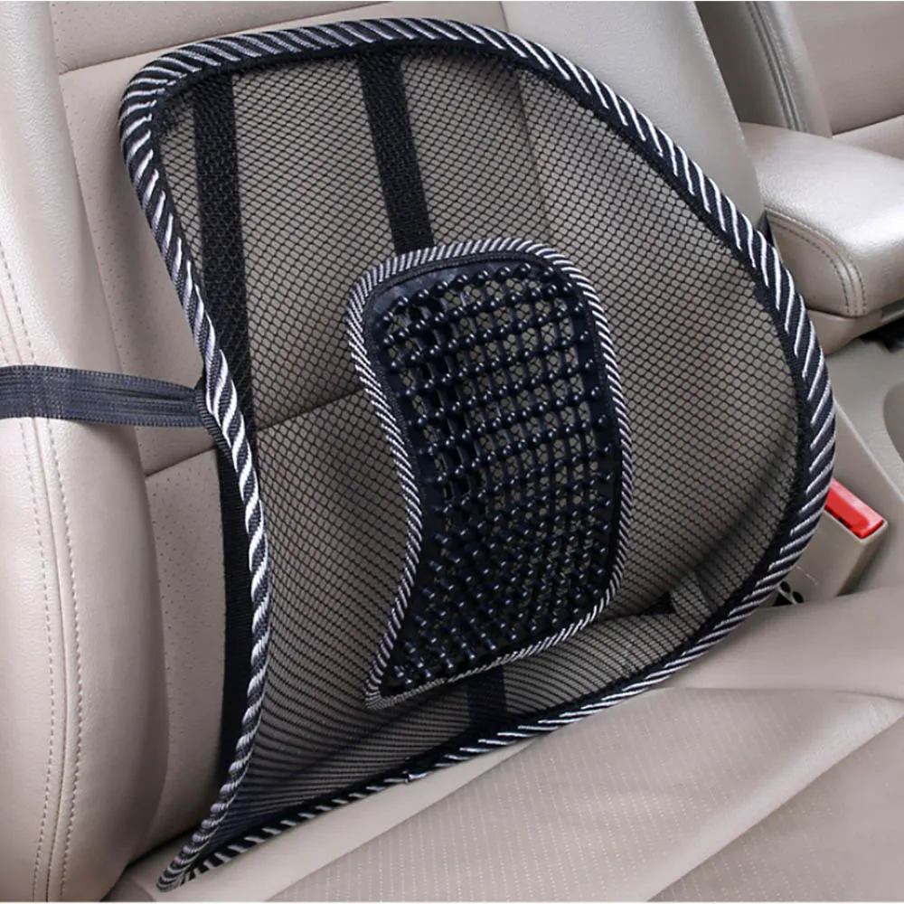 

38CMx40CM Universal Car Back Support Chair Massage Lumbar Support Waist Cushion Mesh Ventilate Cushion Pad For Car Office Home