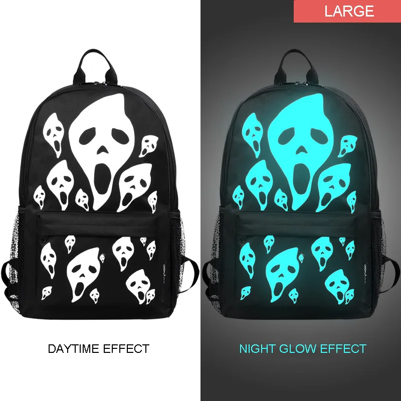

Student School Backpack Black Anime Luminous Charge Laptop Computer Youth Bag-backpack For Teenager Boy Batoh Bag Rucksack 2018