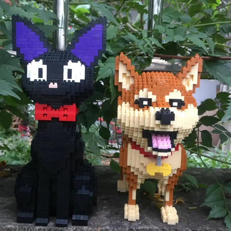 Мини конструкторов в милые Косплей Shiba Лисья Секретная служба (Inu модель