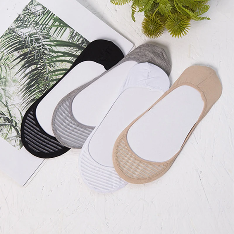 Epous Classic Striped Summer Thin Boat Socks Fashion Women Hollow Out Slippers Ladies Breathable Invisible Sox | Женская одежда