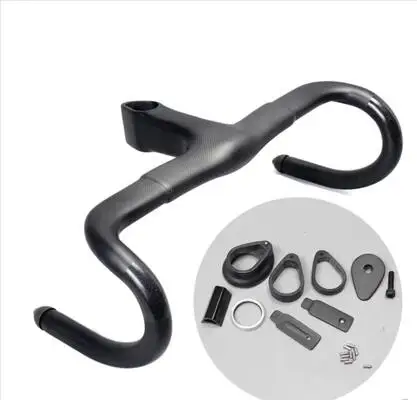 road bike integral carbon handlebar matte glossy UD handlebar racing cycling bicycle bent bar black