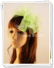 Ladies elegant feather flowers women hair accessories fancy fascinators for wedding hats bridal hats and races