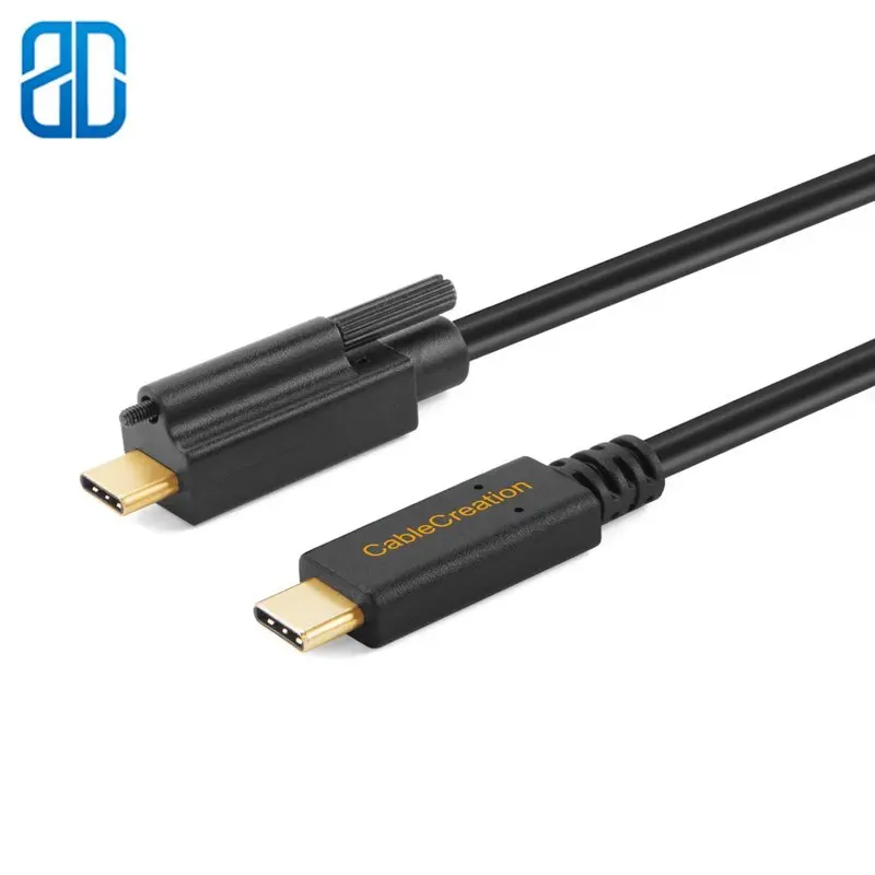 

USB C to USB C Cable(3A) Gen 2 (10Gbps) Screw Locking USB 3.1 Type C to Type C Cord Compatible MacBook Pro Nintendo Switch 1M