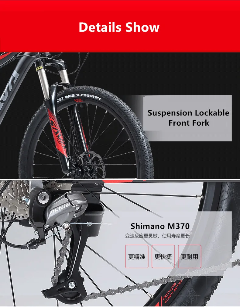 Perfect New Brand Mountain Bike Aluminum Alloy Frame SHIMAN0 27 Speed Hydraulic Disc Brake Bicycle Outdoor Sports MTB Bicicleta 5 Perfect New Brand Mountain Bike Aluminum Alloy Frame SHIMAN0 27 Speed Hydraulic Disc Brake Bicycle Outdoor Sports MTB Bicicleta 5
