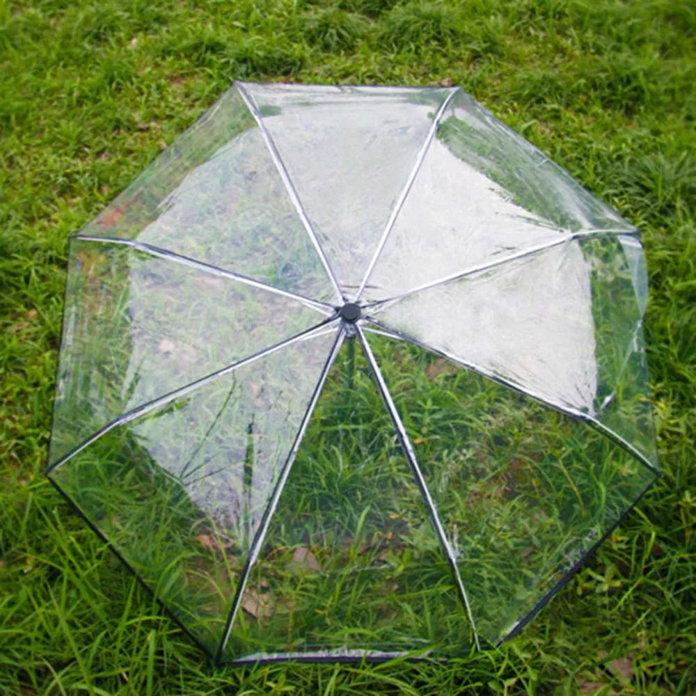 

Automatic Rain transparent Umbrella Women Men Sun Rain Auto Compact Folding Windproof Style Clear umbrella