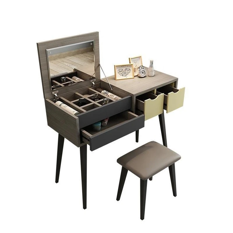 

Dormitorio Mesa De Maquillaje Vanity Comoda Para Dresuar Aparador Vintage Wooden Penteadeira Quarto Korean Dressing Table