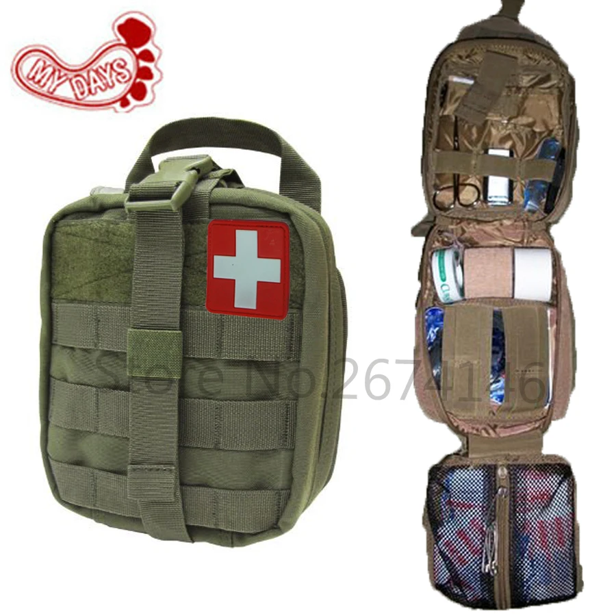 Prix pour MES JOURS Tactique Ifak de Premiers soins Sac MOLLE EMT Rip-Loin Médical Militaire Utility Pouch paquet de sauvetage pour Voyage chasse randonnée Prix pour MES JOURS Tactique Ifak de Premiers soins Sac MOLLE EMT Rip-Loin Médical Militaire Utility Pouch paquet de sauvetage pour Voyage chasse randonnée