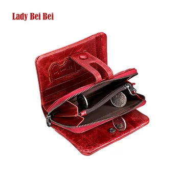 

RFID Wallet Genuine Leather Wallet Womens Wallets and Purses Carteras Coin Purses Money Bag Famous Brand Card Holder Hot Sale