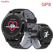 № 1 F5 Bluetooth gps Смарт-часы сенсорный Цвет Экран сердечного ритма высотомер барометр термометр Smartwatch для бега спорта