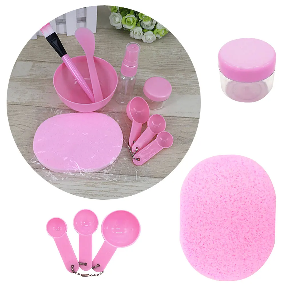 9pcs Maquiagem Makeup Beauty DIY Facial Face Mask Bowl Brush Spoon Stick Tool Foundation Powder
