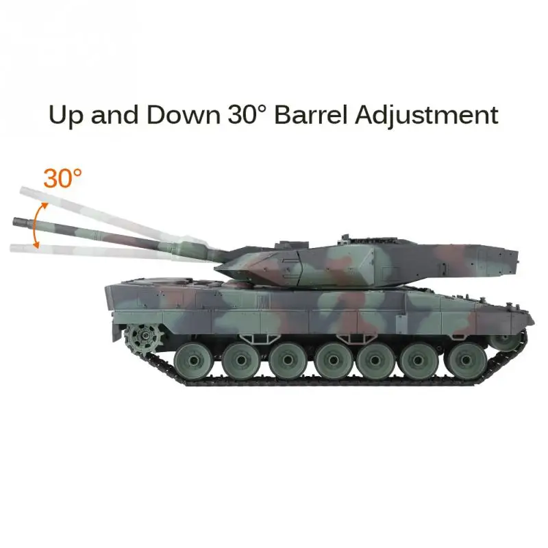 Heng Long 2 4 ГГц RC Leopard Tank 1/16 пульт дистанционного управления немецкий A6 Battle World sixation