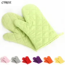 CTREE 1 пара рукавицы для выпечки Прихватки для духовки стеганая хлопчатобумажная перчатка с подогревом кухонная теплоизоляция снята против горячего зажима микроволновая печь C777