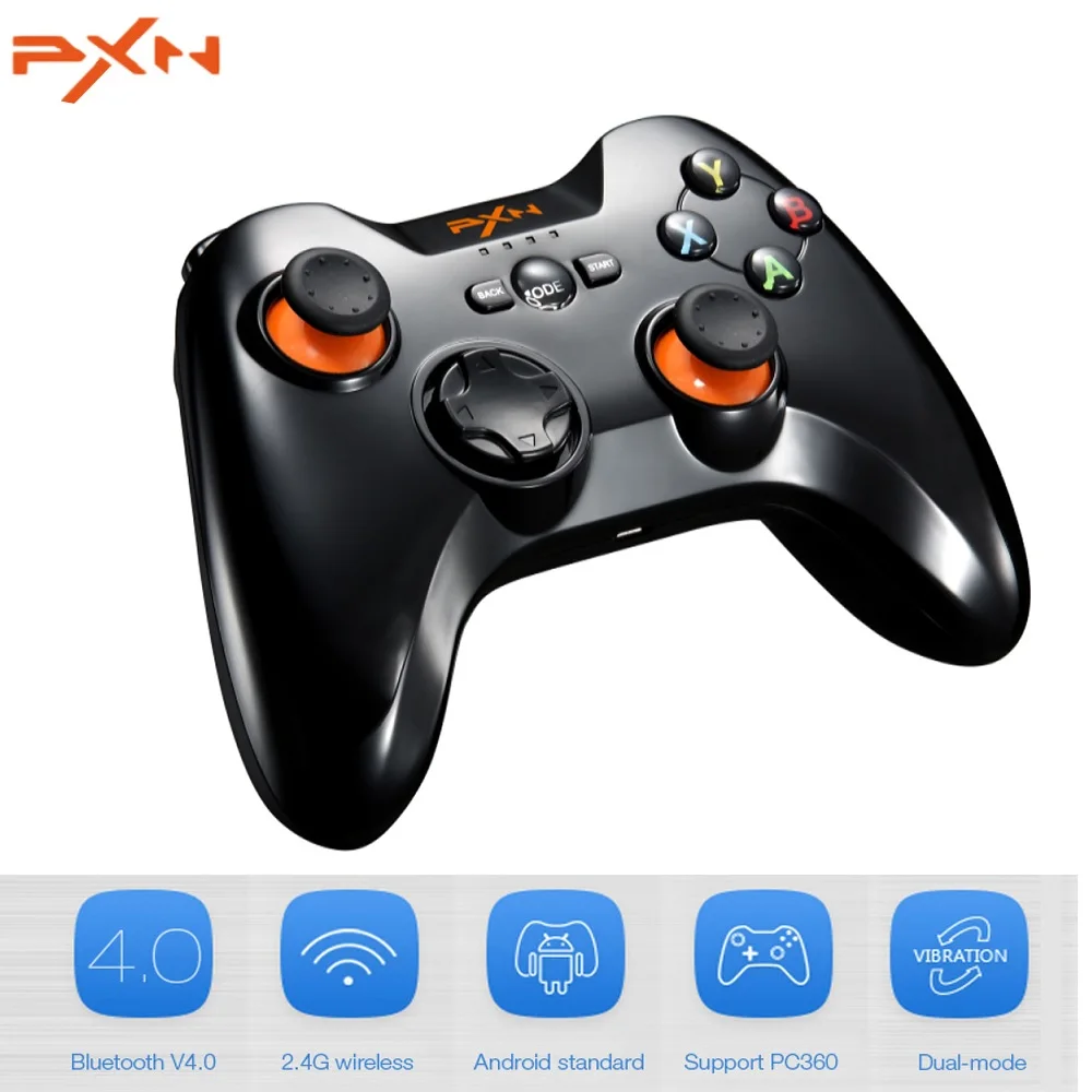 

PXN 9613 Wireless Bluetooth Game Controller Portable Handle Bracket Gamepad for PC Tablet Android Smartphone TV Box PK 9603
