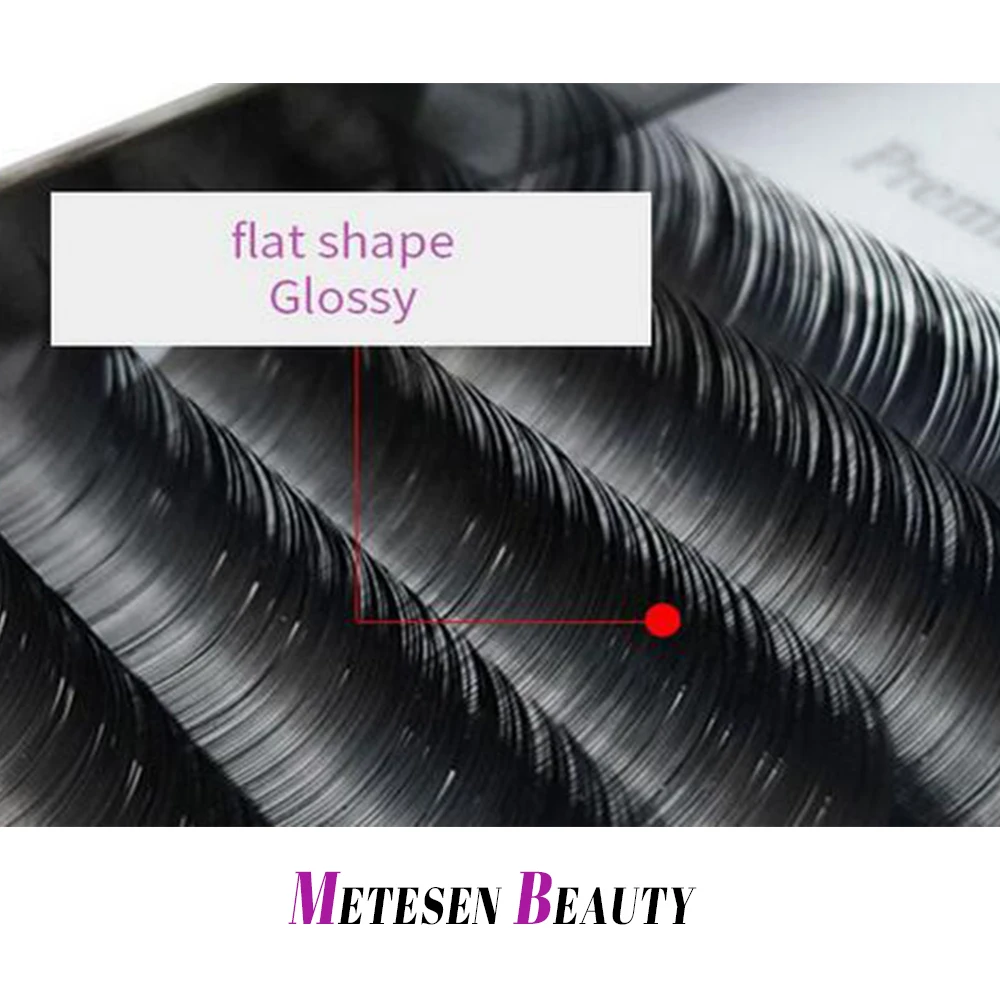 METESEN BEAUTY 10 лотков плоские овальные ресницы для наращивания прививки товаров