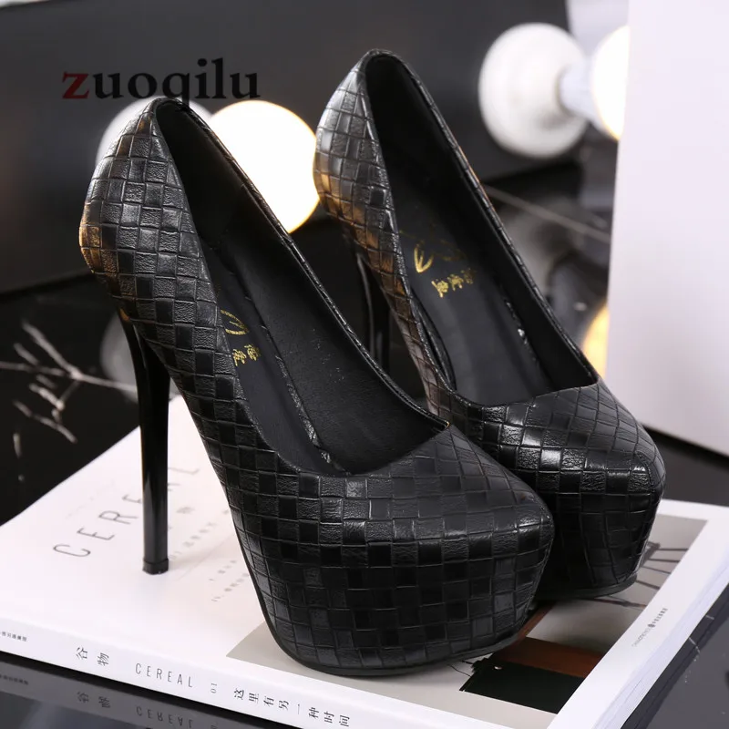 Г., пикантные свадебные туфли на платформе женские черные туфли-лодочки на каблуке Женская обувь женская обувь, chaussure Femme