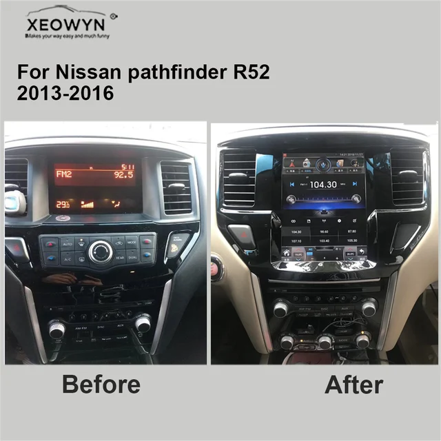 Android 6.0 GPS Navigation 10.1" for Nissan pathfinder R52 2013 2016