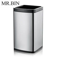 MR. BIN 12 литров Открытый Топ мусорный бак с PP съемный контейнер съемное кольцо вкладыш из нержавеющей стали мусорное ведро для гостиной