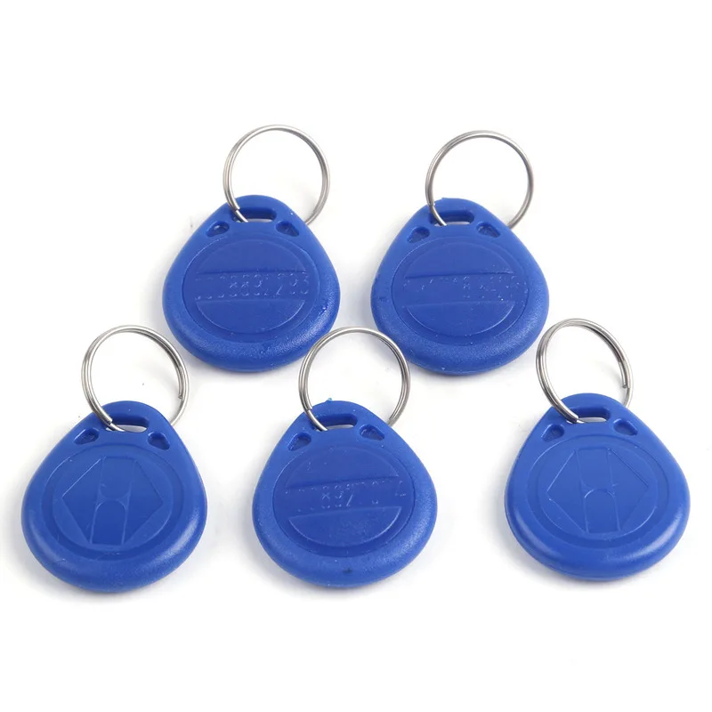 

50pcs/lot 125khz ID Keyfob RFID Tag TK4100 EM4100 Smart ID Sensor Card Access Control Sticker Key Fob Token Tags Key Ring