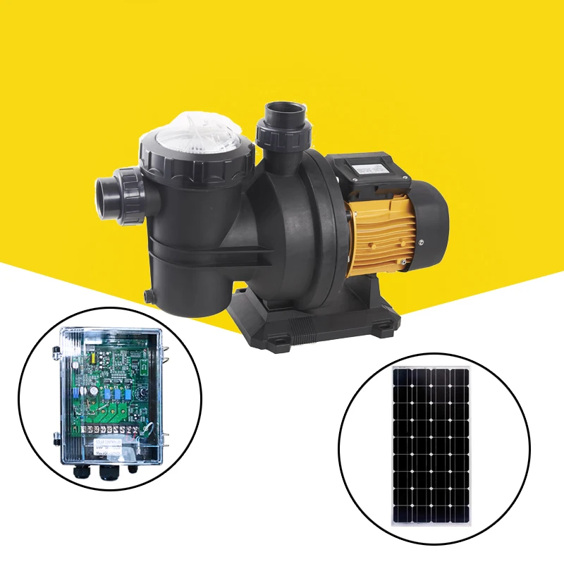 DC48V 500W swimming pool filter pump 17T/h 15m solar powered pool pump kit solar swimming pool